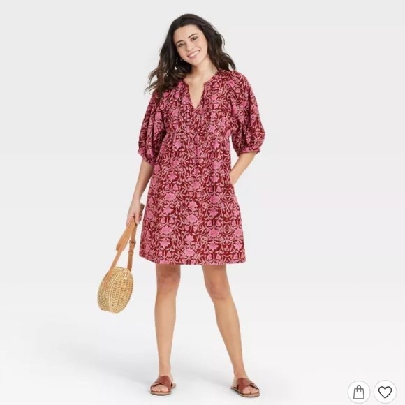 Universal Thread Dresses & Skirts - Universal thread pink floral babydoll dress